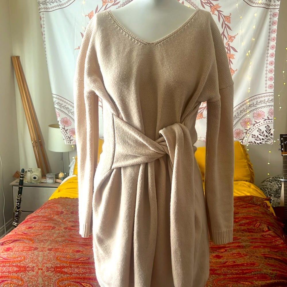 Sweater/Dress Oversized with tie waist